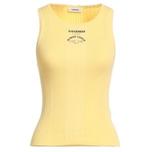 COPY - Sandro Yellow Ribbed Tank Top